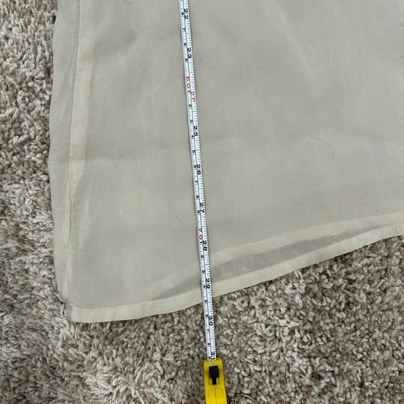 Johnny Was Semi-Sheer Cream Embroidered Rayon Tunic - Picture 10 of 10